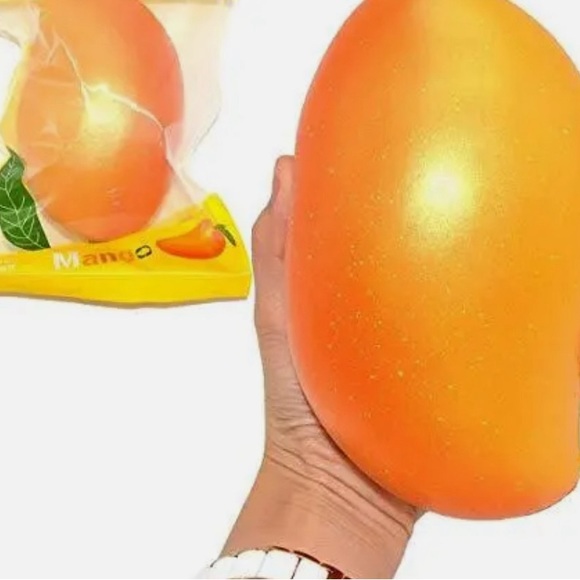 Areedy Squishy Gold Mango Colossal Slow Rising Scented Fruit - Picture 3 of 3